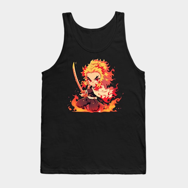 rengoku Tank Top by pokermoment